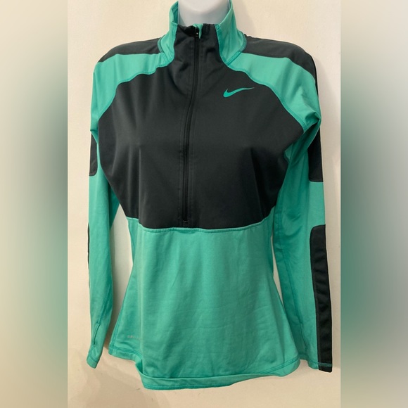 Nike Pro long sleeve jacket green&black - Picture 2 of 11